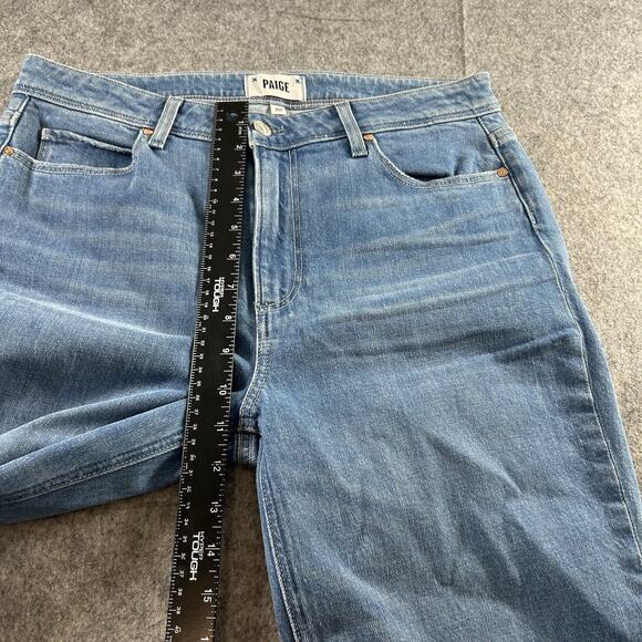 Paige Jeans Women’s 30 Colette Crop Flare Raw Hem Denim Boho Casual Retro - Picture 5 of 11